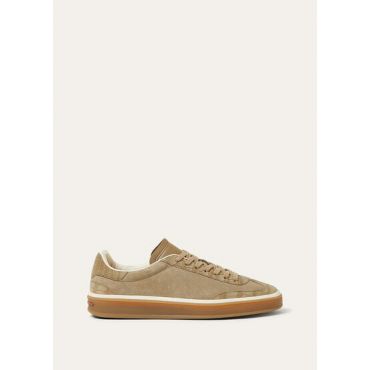 Loro Piana - Tennis Walk Suede Nubuk Alligator, Woman, Tundra, Size: 38,5
