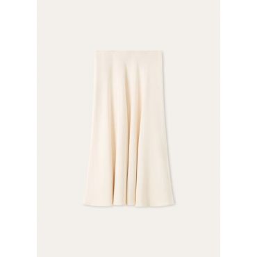 Loro Piana - Erika Skirt Cady Crepe, Woman, Honeyed Sand, Size: 36