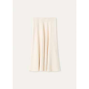 Loro Piana - Erika Skirt Cady Crepe, Woman, Honeyed Sand, Size: 36