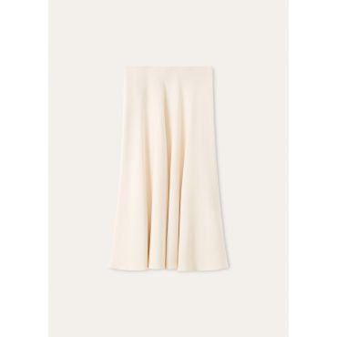 Loro Piana - Erika Skirt Cady Crepe, Woman, Honeyed Sand, Size: 36