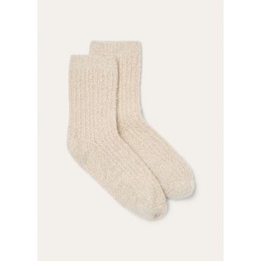 Loro Piana - Cocooning Fluffy Cloud Socks Cash Silk Gg 7, Woman, Winter Moss, Size: M
