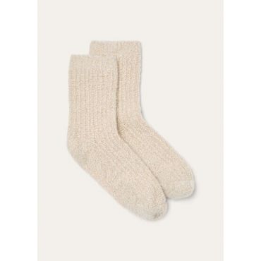 Loro Piana - Cocooning Fluffy Cloud Socks Cash Silk Gg 7, Woman, Winter Moss, Size: L