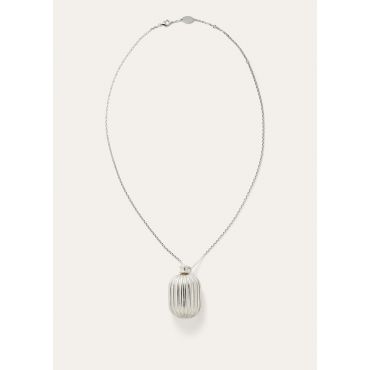 Loro Piana - Bale Wiggle Bottle Necklace, Woman, Silver, Size: NR