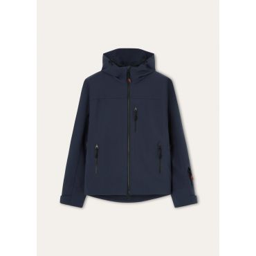 Loro Piana - Kyne Bomber Techno Bistretch 3l Storm, Man, Blue Navy, Size: 52