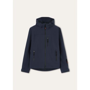 Loro Piana - Kyne Bomber Techno Bistretch 3l Storm, Man, Blue Navy, Size: 52
