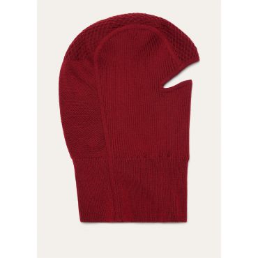 Loro Piana - Durango Balaclava Wool Gg18, Man, Rustic Red, Size: M