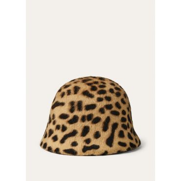 Loro Piana - Eva Hat Animalier Felt, Woman, Cheetah Print, Size: S