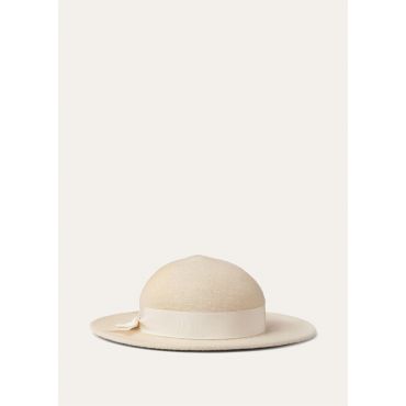 Loro Piana - Blanca Hat My Felt Cash Brushed, Woman, Natural Parchment, Size: L