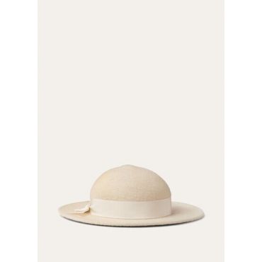 Loro Piana - Blanca Hat My Felt Cash Brushed, Woman, Natural Parchment, Size: L