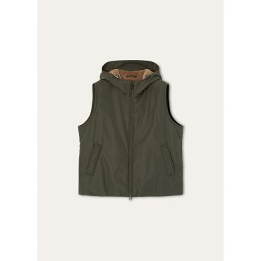 Loro Piana - Zermatt Vest Twenty K Storm/woolfur, Man, Tea Leaves, Size: 48