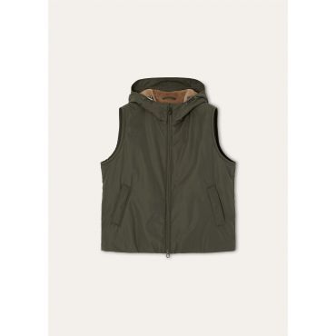 Loro Piana - Zermatt Vest Twenty K Storm/woolfur, Man, Tea Leaves, Size: 48