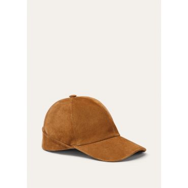Loro Piana - Revers Baseball Cash Suede, Man, Dark Brandy, Size: M