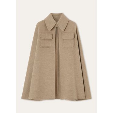 Loro Piana - Gilda Cape Cash Double, Woman, Marble Slab, Size: M