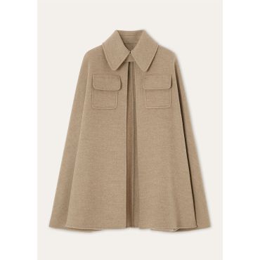 Loro Piana - Gilda Cape Cash Double, Woman, Marble Slab, Size: M