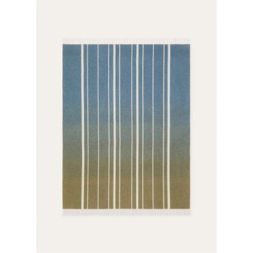 Loro Piana - Plaid Suitcase Stripe Degrade Cash, Green/Blue, Size: NR