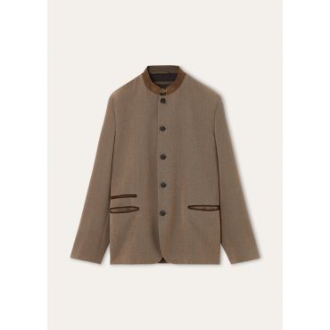 Loro Piana - Ballater Jacket Cover Muline', Man, Brown Crossroads, Size: 54