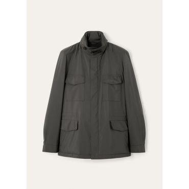 Loro Piana - Traveller Field Jacket Windmate Storm, Man, Onyx, Size: 58