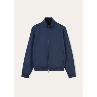 Loro Piana - Loro Piana Bomber Windmate Stretch Storm, Man, Blue Navy, Size: 56