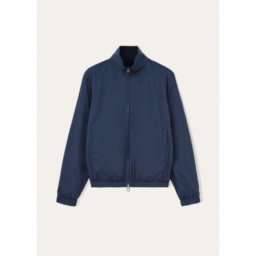 Loro Piana - Loro Piana Bomber Windmate Stretch Storm, Man, Blue Navy, Size: 56