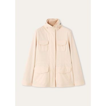 Loro Piana - Traveller Lady Field Jacket Windmate Stretch Storm, Woman, Vulcanic Rose, Size: 44