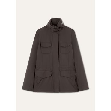 Loro Piana - Traveller Lady Field Jacket Windmate Stretch Storm, Woman, Caramel Syrup, Size: 36