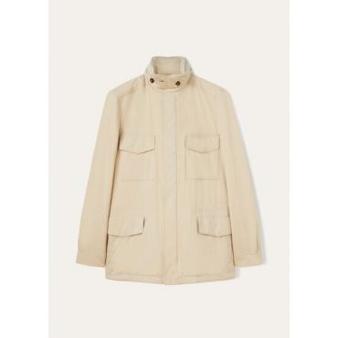 Loro Piana - Traveller Lady Field Jacket Windmate Stretch Storm, Woman, Sand Shell, Size: 40
