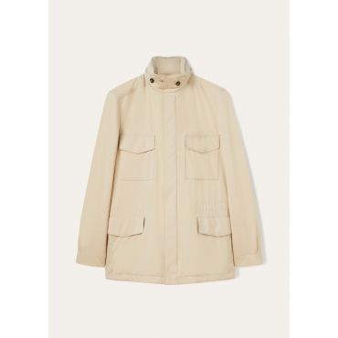 Loro Piana - Traveller Lady Field Jacket Windmate Stretch Storm, Woman, Sand Shell, Size: 40