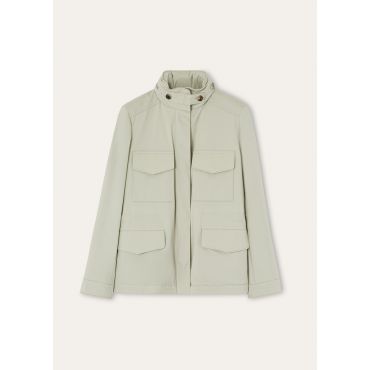 Loro Piana - Traveller Mini Field Jacket Windmate Str St, Woman, Wild Sage, Size: L
