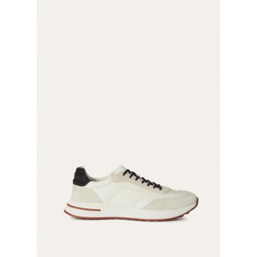 Loro Piana - Week_end Walk Evo Wind Suede, Man, White, Size: 42
