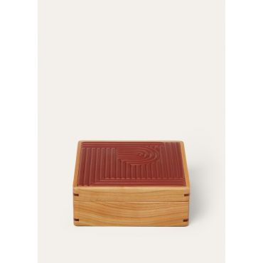 Loro Piana - Square Box S Labyrinth Cherry Wood, Cherrywood Salt/Deep Kummel, Size: NR