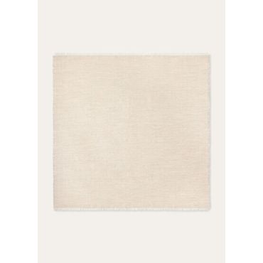 Loro Piana - Punjab Jacquard Foulard 90 Cash Silk, Woman, Pumice Stone/White, Size: NR