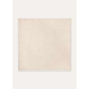 Loro Piana - Punjab Jacquard Foulard 90 Cash Silk, Woman, Pumice Stone/White, Size: NR