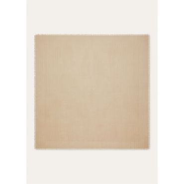 Loro Piana - Crest Jacquard Shawl 120 Cash, Woman, Burnt Sugar, Size: NR
