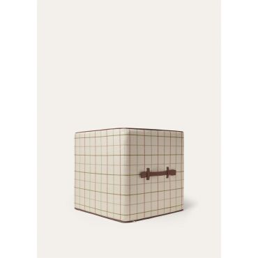 Loro Piana - Cube Pouf Dehors Belt, Tartan, Size: NR