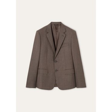 Loro Piana - International Notch Sb Suit Melange Grisaille, Man, Dried Leaves Melange, Size: 50