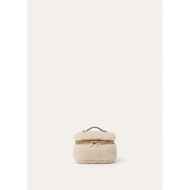 Loro Piana - Extra Pocket Charm Cashfur/rounded Lth, Woman, Ancient Paper/Caramel Sugar/Sun Gold, Size: NR