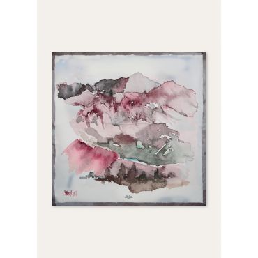 Loro Piana - Loro Piana Natura Argentina Foulard 90 Silk Tw, Woman, Powder/Pink, Size: NR