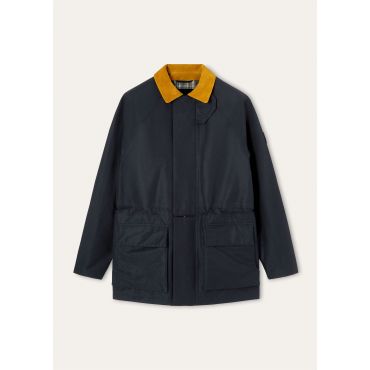 Loro Piana - Horsey Jacket Linen Silk 3l Loro Clan Storm, Man, Blue Navy, Size: 52