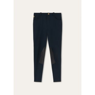 Loro Piana - Rouen Trousers Techno Bonded Stretch, Man, Navy Blue, Size: 48
