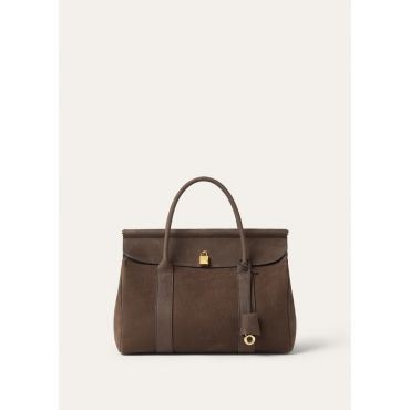 Loro Piana - Loom L32 Nubuck Zibeline, Woman, Dark Chocolate Licorice/Sun Gold, Size: NR