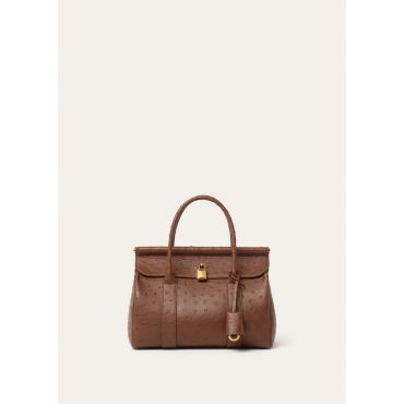 Loro Piana - Loom L25 Ostrich Saddle Finish, Woman, Burnt Tan /Sun Gold, Size: NR