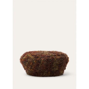 Loro Piana - Raquel Hat Mohair Boucle', Woman, Ebony/Dark Olive/Light Amber, Size: S