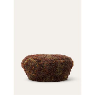 Loro Piana - Raquel Hat Mohair Boucle', Woman, Ebony/Dark Olive/Light Amber, Size: S