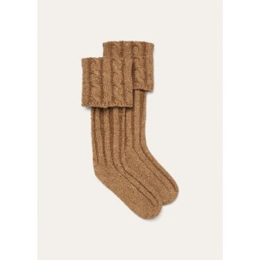 Loro Piana - Braemar Socks Cash Linen Gg 5, Man, Apple Mustard, Size: L
