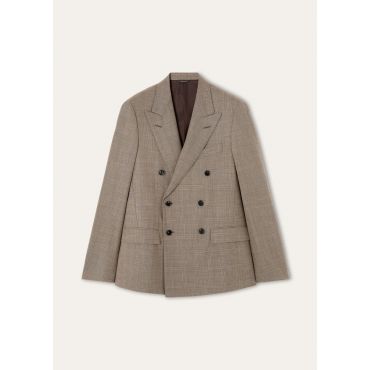 Loro Piana - Milano Peak Db Suit Sopra Visso Prince Of Wales, Man, Fancy Galles Visso, Size: 50