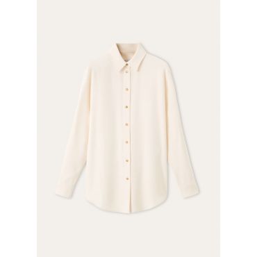 Loro Piana - Selina Shirt Cady Crepe, Woman, Honeyed Sand, Size: 38