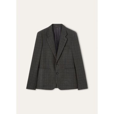 Loro Piana - Hedland Notch Sb Jacket Elgin Check, Man, Blue/Brown, Size: 56