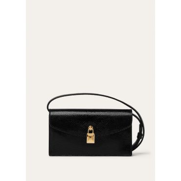 Loro Piana - Extra Pochette Karung, Woman, Black/Sun Gold, Size: NR