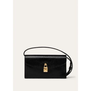Loro Piana - Extra Pochette Karung, Woman, Black/Sun Gold, Size: NR