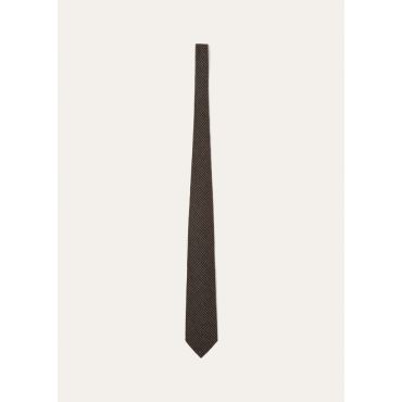 Loro Piana - Yale Tie 8 Linen Wish Tattersall, Man, Blue Shades Tattersall, Size: NR